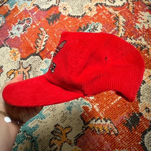 Vintage 80s Adidas Red Corduroy Hat - Picture 3 of 5
